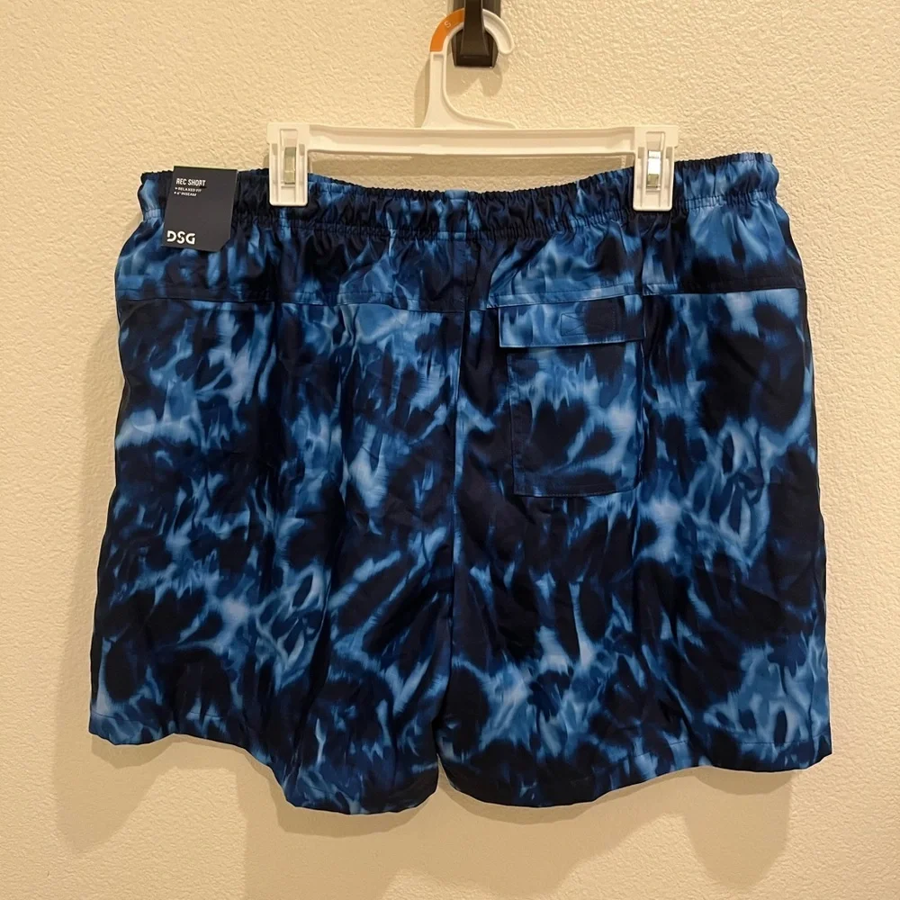 DSG Men’s Blue Tie-Dye Rec Training Shorts – Size XL – NWT​ - Picture 6 of 8